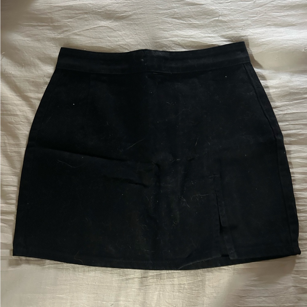 Lioness Denim Black Skirt Casual